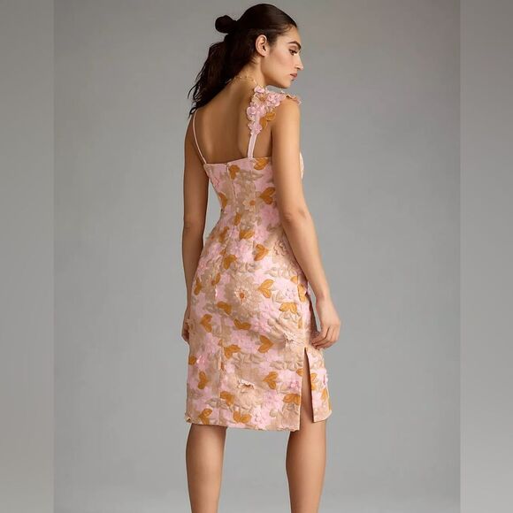 Anthropologie Floral Appliqué Dress NWT - Picture 4 of 12